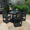 Highwood Usa Lehigh 5pc Round Counter Height Outdoor Patio Furniture Dining Set AD-CNL48-FBE - alternate 3
